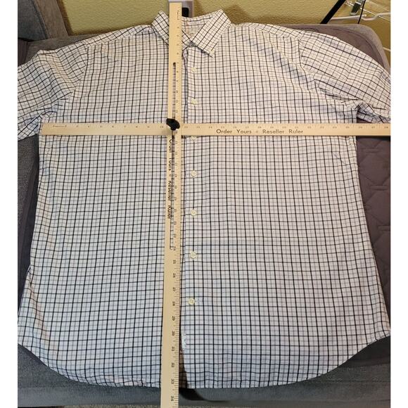 Peter Millar Crown Crafted Men’s Button-Down Shirt – XL – White/Gray Check – EUC - Picture 8 of 8